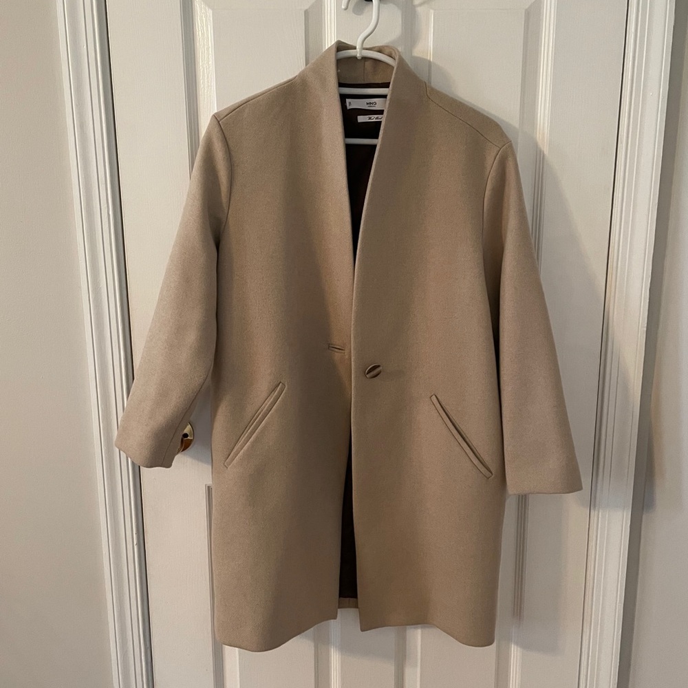NWOT Mango Wool Blend Coat Small